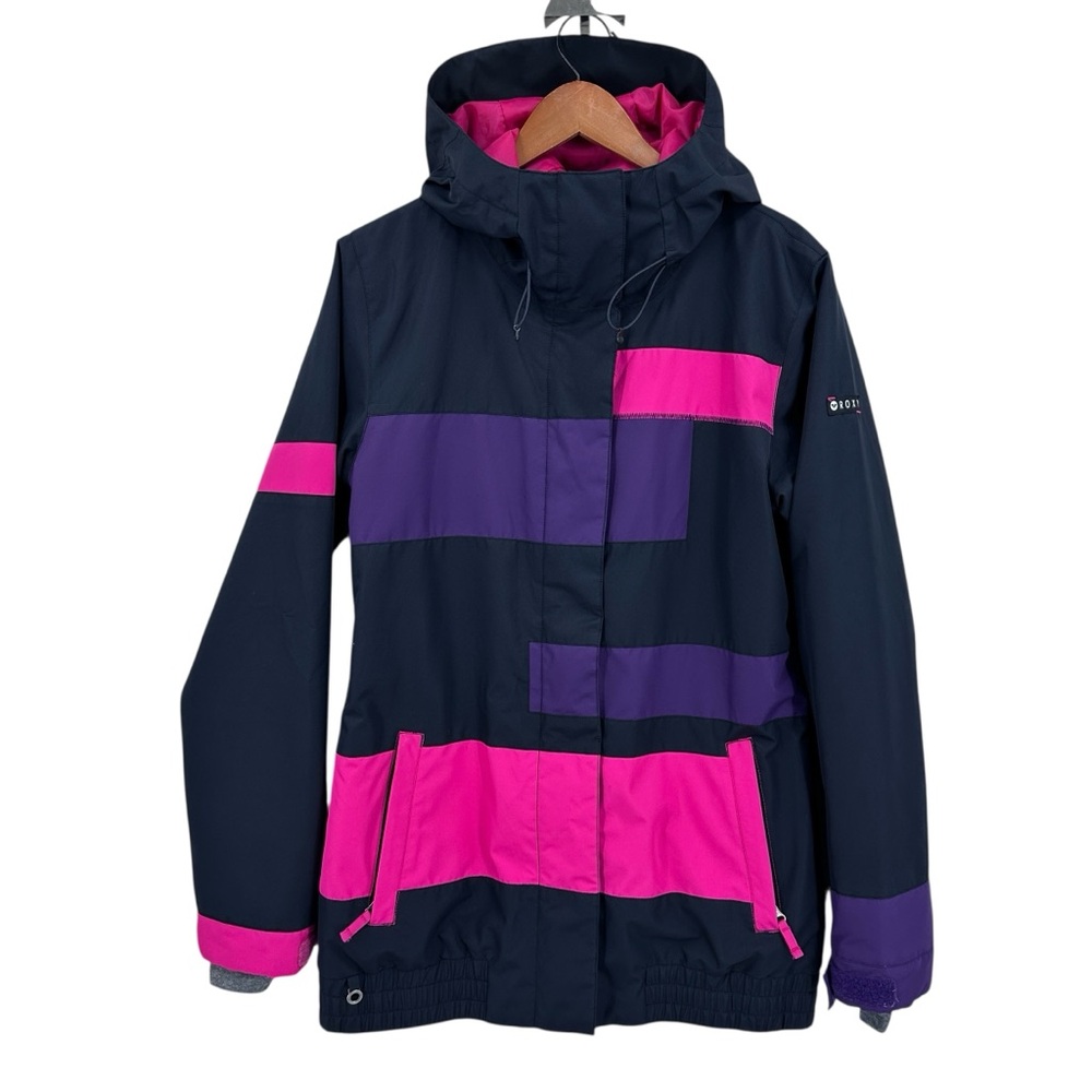 Roxy Women's Navy, Hot Pink & Purple Ski Jacket
